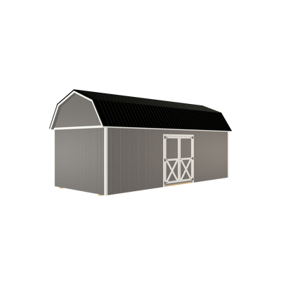 10x24 Lofted Barn with LP Smart Siding and Metal Roof - 806 L