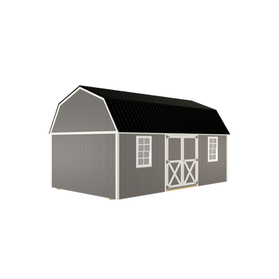 12x20 Lofted Barn with LP Smart Siding and Metal Roof - 810 C