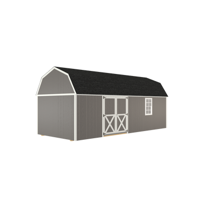 10x24 Lofted Barn with LP Smart Siding and Shingle Roof - 809 C