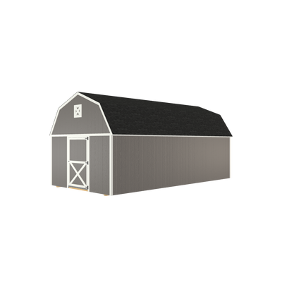 12x24 Lofted Barn with LP Smart Siding and Shingle Roof - 800 C