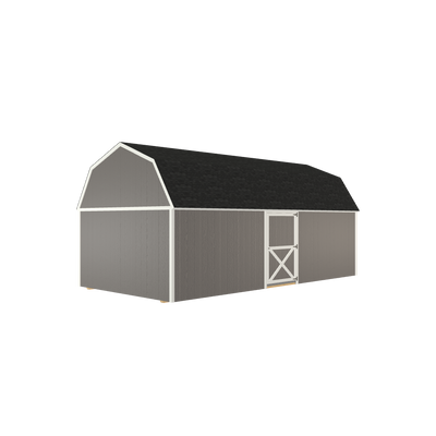 12x24 Lofted Barn with LP Smart Siding and Shingle Roof - 801 C