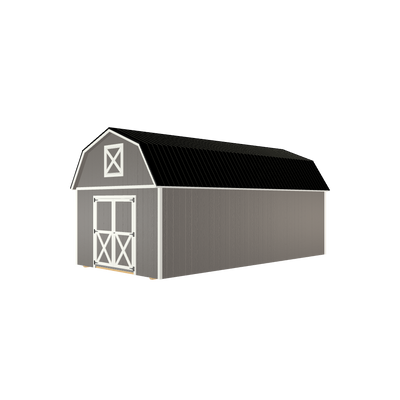 12x24 Lofted Barn with LP Smart Siding and Metal Roof - 805 L