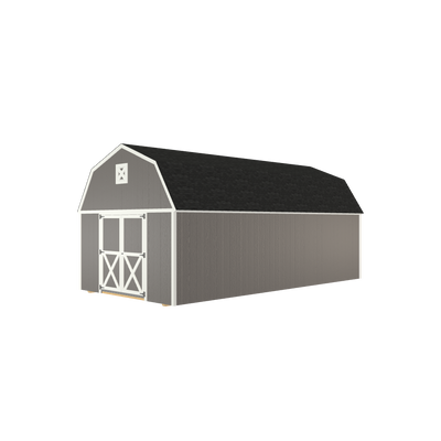 12x24 Lofted Barn with LP Smart Siding and Shingle Roof - 805 C
