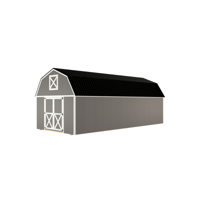 12x28 Lofted Barn with LP Smart Siding and Metal Roof - 805 C