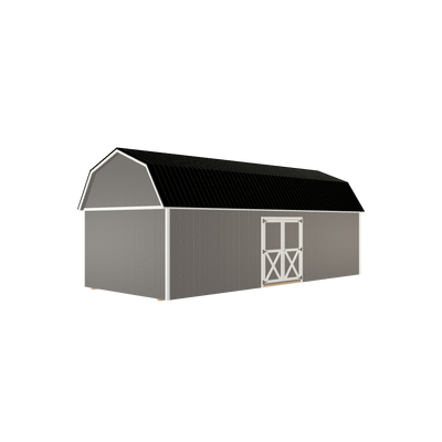 12x28 Lofted Barn with LP Smart Siding and Metal Roof - 806 L