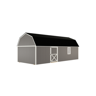 12x28 Lofted Barn with LP Smart Siding and Metal Roof - 804 C