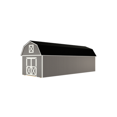 12x32 Lofted Barn with LP Smart Siding and Metal Roof - 805 L