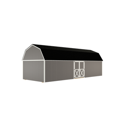 12x32 Lofted Barn with LP Smart Siding and Metal Roof - 806 C