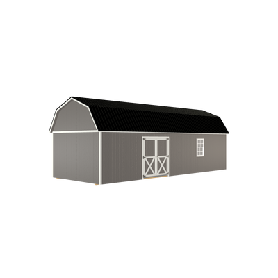 12x32 Lofted Barn with LP Smart Siding and Metal Roof - 809 L