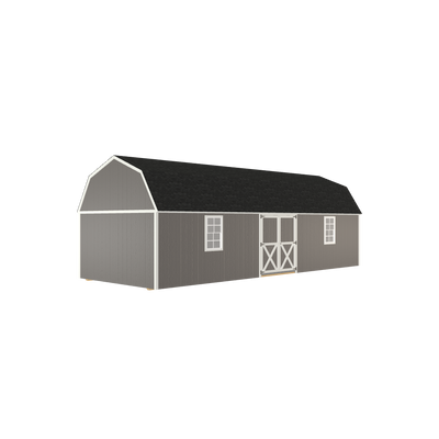 12x32 Lofted Barn with LP Smart Siding and Shingle Roof - 810 C