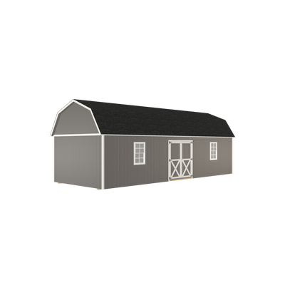 12x32 Lofted Barn with LP Smart Siding and Shingle Roof - 810 L