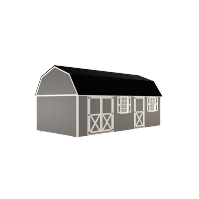 12x24 Lofted Barn Handyman with LP Smart Siding and Metal Roof - 812 C