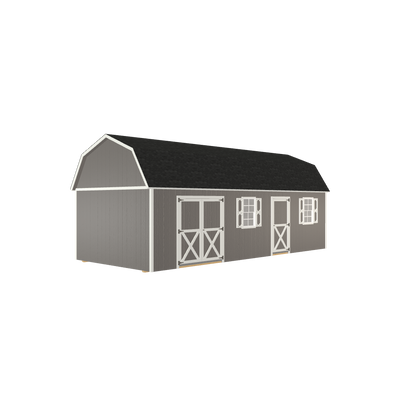 12x28 Lofted Barn Handyman with LP Smart Siding and Shingle Roof - 812 L