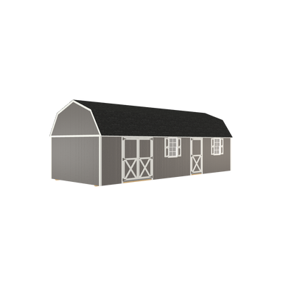 12x32 Lofted Barn Handyman with LP Smart Siding and Shingle Roof - 812 C