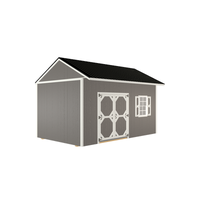 10x16 Garden Shed with LP Smart Siding and Metal Roof - 814 L
