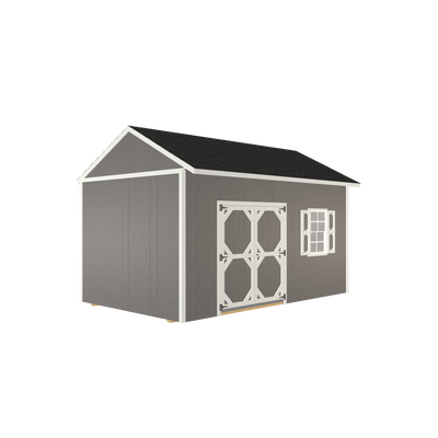 10x16 Garden Shed with LP Smart Siding and Shingle Roof - 814 C