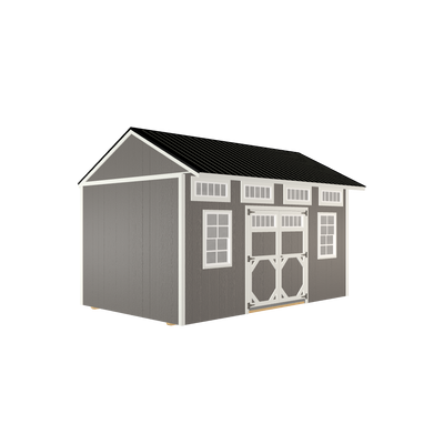10x16 Garden Shed High Rock with LP Smart Siding and Metal Roof - 816 L