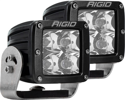 RIGID D-Series PRO LED Light, Spot Optic, Heavy Duty, Black Housing, Pair