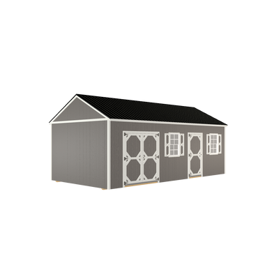 12x24 Lofted Utlity Handyman with LP Smart Siding and Metal Roof - 812 C