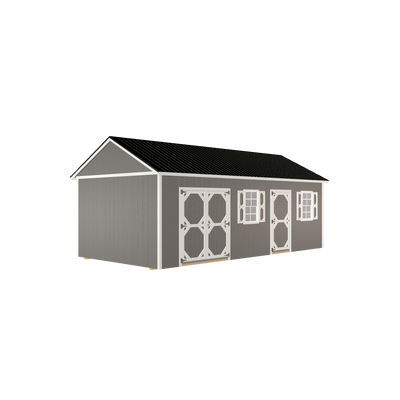 12x24 Lofted Utlity Handyman with LP Smart Siding and Metal Roof - 812 L