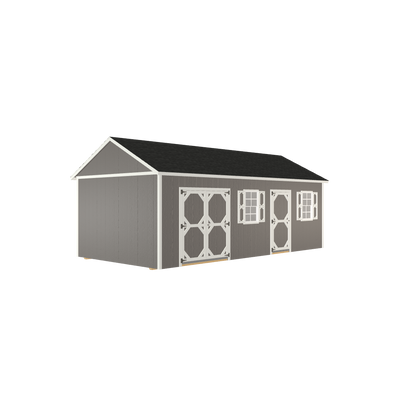 12x24 Lofted Utlity Handyman with LP Smart Siding and Shingle Roof - 812 L