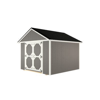 10x10 Tool Shed with LP Smart Siding and Metal Roof - 805 L