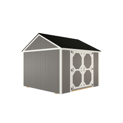 10x10 Tool Shed with LP Smart Siding and Metal Roof - 806 C