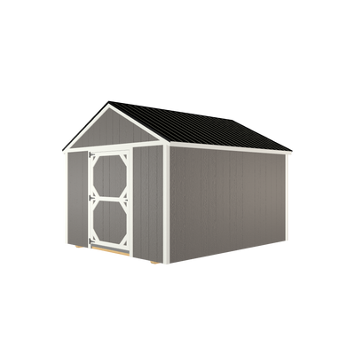 10x12 Tool Shed with LP Smart Siding and Metal Roof - 800 C
