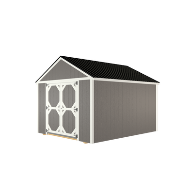 10x12 Tool Shed with LP Smart Siding and Metal Roof - 805 C