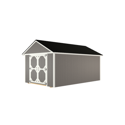 10x16 Tool Shed with LP Smart Siding and Metal Roof - 800 L