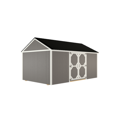 10x16 Tool Shed with LP Smart Siding and Metal Roof - 806 C