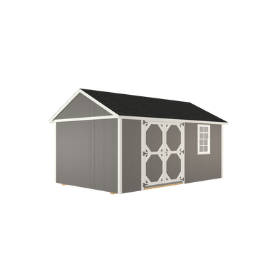 10x16 Tool Shed with LP Smart Siding and Shingle Roof - 809 L