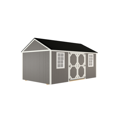 10x16 Tool Shed with LP Smart Siding and Metal Roof - 810 C