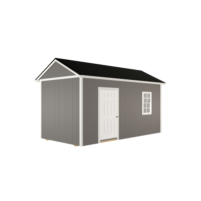 8x16 Utility with LP Smart Siding and Metal Roof - 809 L
