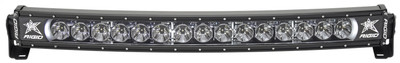RIGID Radiance Plus Curved Bar, Broad-Spot Optic, 30 Inch With White Backlight