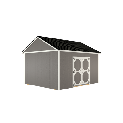 12x14 Utility with LP Smart Siding and Metal Roof - 806 L
