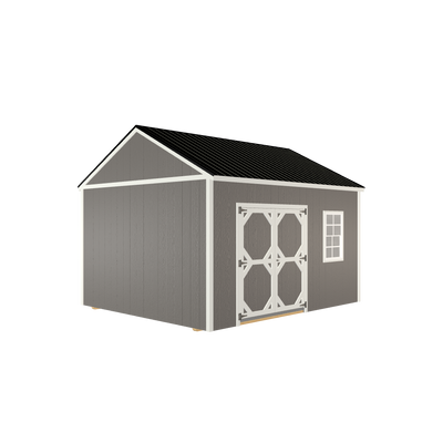 12x14 Utility with LP Smart Siding and Metal Roof - 809 C