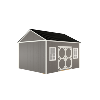 12x14 Utility with LP Smart Siding and Metal Roof - 810 C