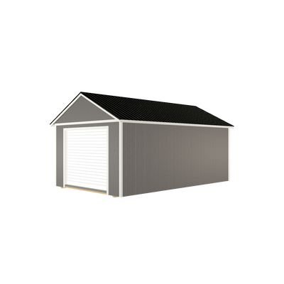 12x20 Utlity Garage with LP Smart Siding and Metal Roof - 811 L