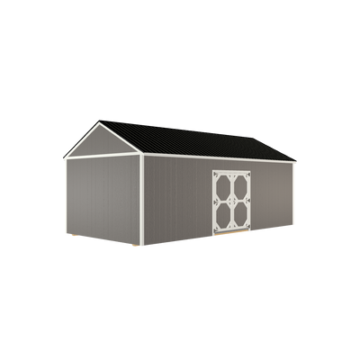 12x24 Utility with LP Smart Siding and Metal Roof - 806 C