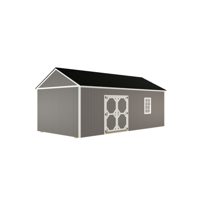 12x24 Utility with LP Smart Siding and Metal Roof - 809 C