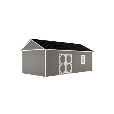 12x24 Utility with LP Smart Siding and Metal Roof - 809 L
