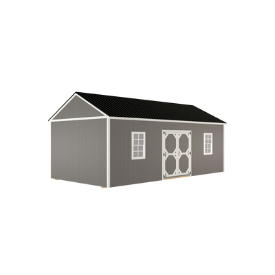 12x24 Utility with LP Smart Siding and Metal Roof - 810 C