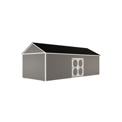 12x28 Utility with LP Smart Siding and Metal Roof - 806 C