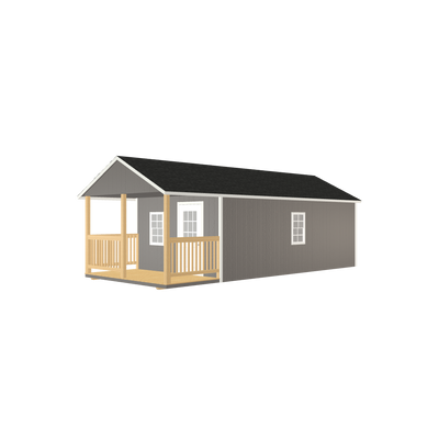 12x28 Utility Cabin with LP Smart Siding and Shingle Roof - 813 L