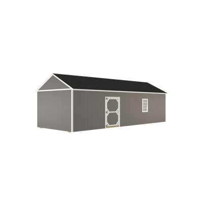 12x32 Utility with LP Smart Siding and Shingle Roof - 804 C