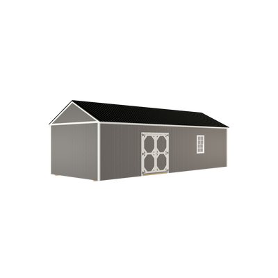 12x32 Utility with LP Smart Siding and Metal Roof - 809 C