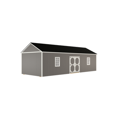 12x32 Utility with LP Smart Siding and Metal Roof - 810 C