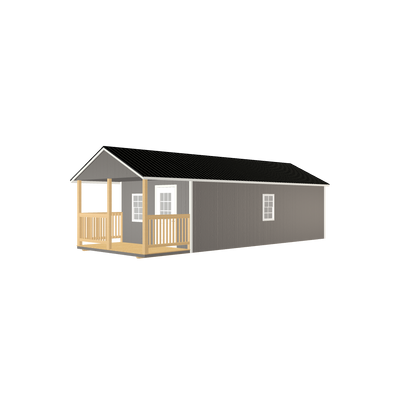 12x32 Utility Cabin with LP Smart Siding and Metal Roof - 813 L