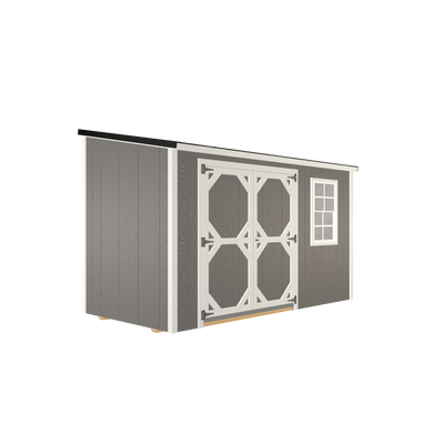 6x12 Lean-To with LP Smart Siding and Metal Roof -  809 L